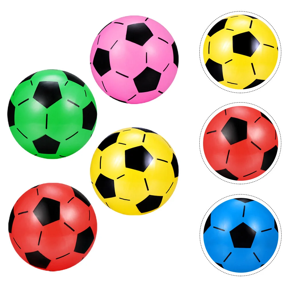 

4pcs Soccer Balls Blow Football Classic Soccer Sports Toys Birthday Summer Beach Pool Party Supplies