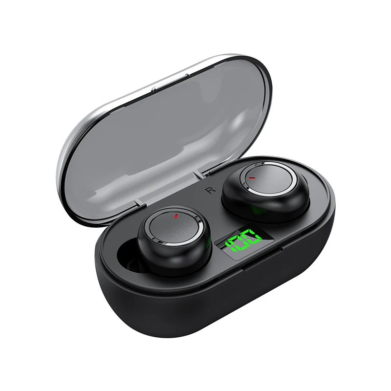 

Y60 Wireless Bluetooth Headphones With Digital Display Long Battery Life Noise Reduction Stereo Sound Sports In-Ear Headset
