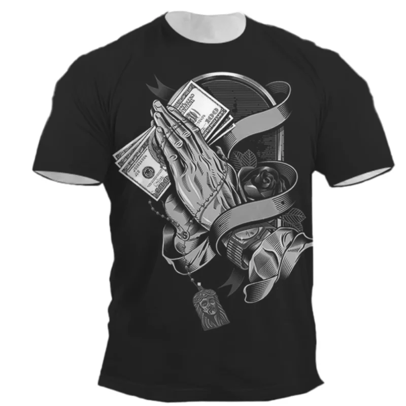 

2023 Summer Modern Street Men's 3D Printed T-shirt
