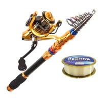 fishing rod and reel combo saltwater freshwater 12 ft carbon fiber telescopic fishing pole and reel combo