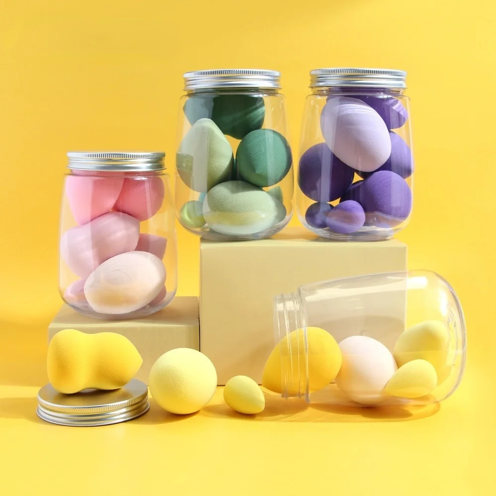 

7PCS Canned Puff Beauty Egg Makeup Sponge Water Drop Diagonal Cut Gourd Foundation Powder Make Up Puff Cosmetic Tools