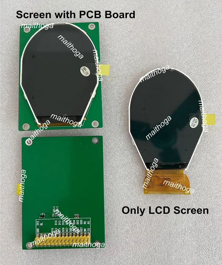 2 5 дюймовый 30-контактный овальный дисплей TFT LCD цветной круглый экран с адаптером
