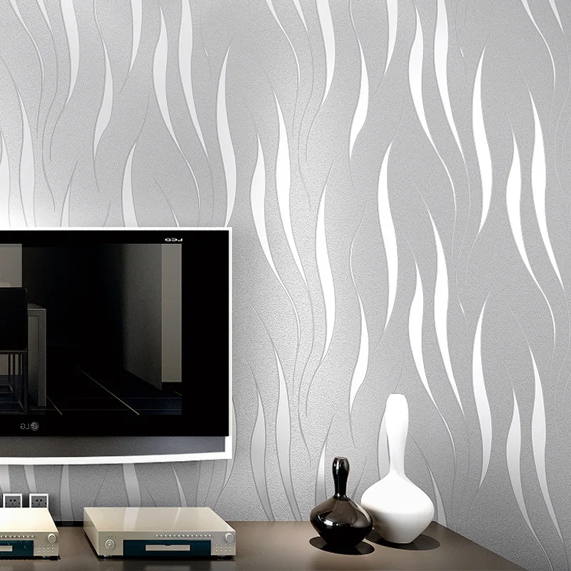 

Non-Woven Self-Adhesive Wallpaper 3D Stereo Thickened Striped Wall Sticker Cozy Bedroom Living Room Wall Wallpaper