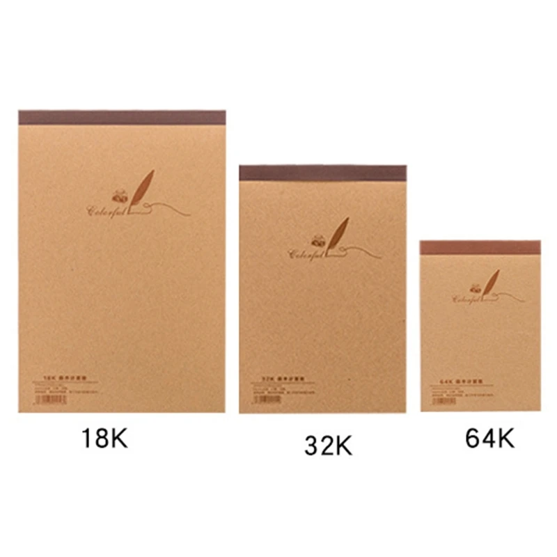 

60 Sheets Blank Note Papers Drawing Paper Pad Drafting Pad Portable Sketchbook
