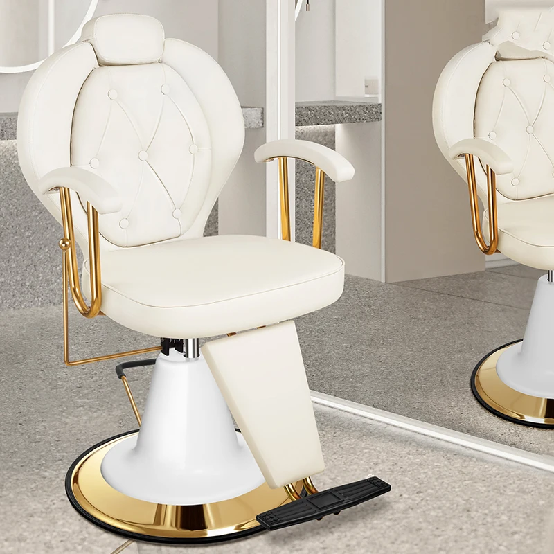 Hair Stylist Hydraulic Pump Chair Removable Headrest Chaise Coiffeuse Commercial Furniture