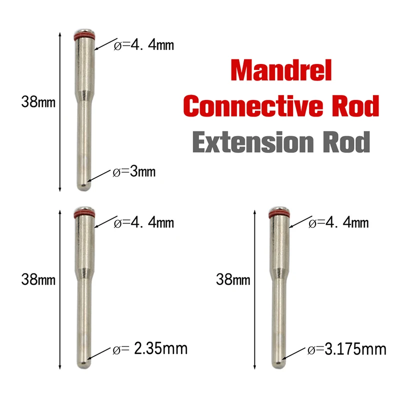 

10pcs Diamond Small Cutting Blade Extension Rod Iron Plate Fixed Rod Connecting Rod Mandrel Connective Rod Extension Rod