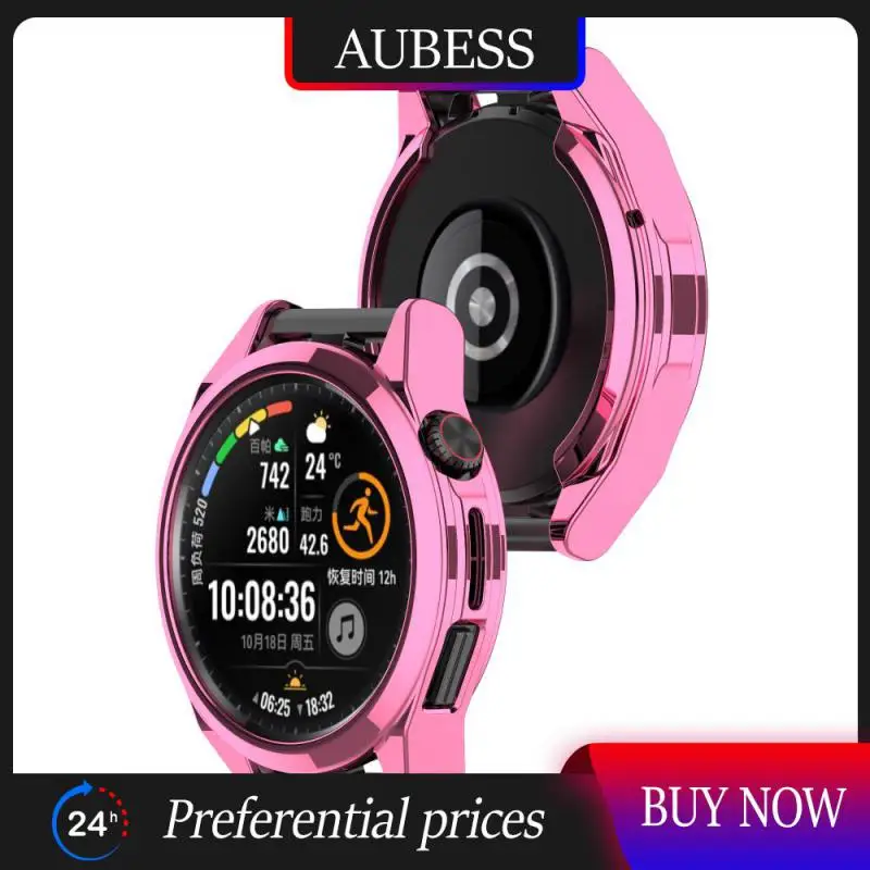 

Tpu Watch Complete Protective Cover Lightweight Easy To Install Watch Case For Huawei Watch Gt3 Se Portable Soft Adhesive Black