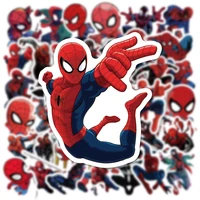 103050pcs cartoon marvel spider man stickers cool the avengers waterproof sticker luggage skateboard phone laptop stikers toy