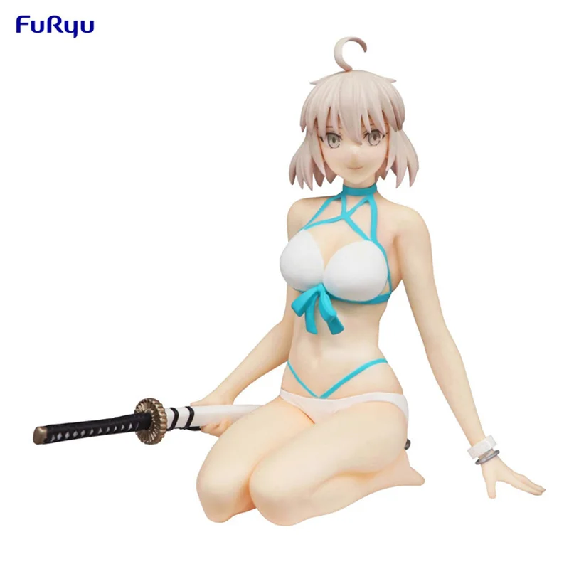 

In Stock Furyu Fate Grand Order Okita Souji Genuine Original Anime Figure Model Toys for Boys Action Figures Collection Doll New
