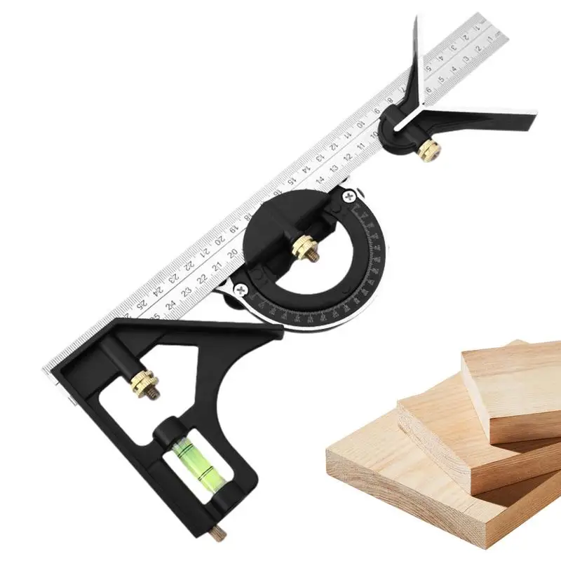 

Woodworking Combination Square Carpentry Horizontal Measuring Square Measuring Tool For Carpentry Engineering Woodworking