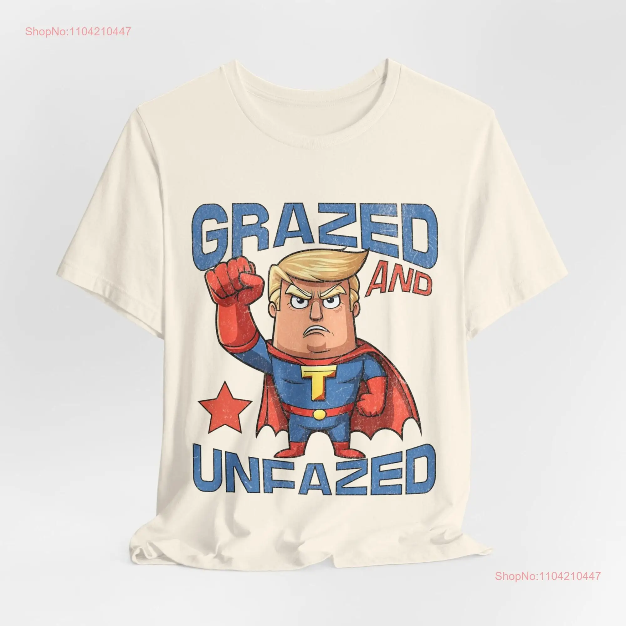 Рубашка Grazed and Unphaseed Trump T Fight 2024 выборы никогда не вызывающая для длинных или