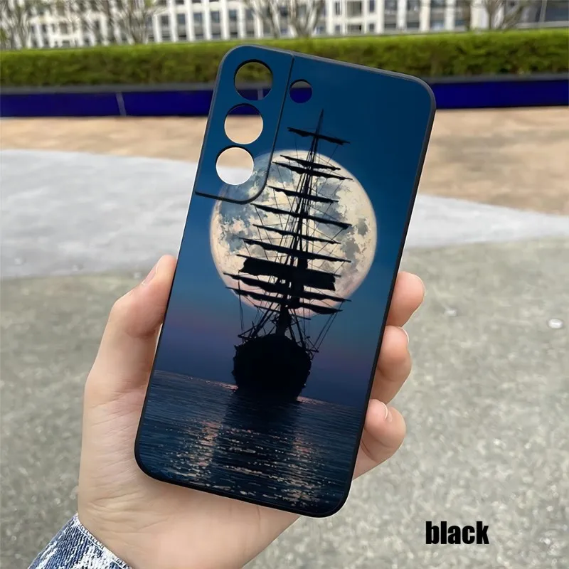 

Sailing Pirate Ship Phone Case For Samsung S23 Note 20 10 S30 S 22 10E Fe Pro Plus Ultra A12 A42 A71 A91 Hot Silicon Cover