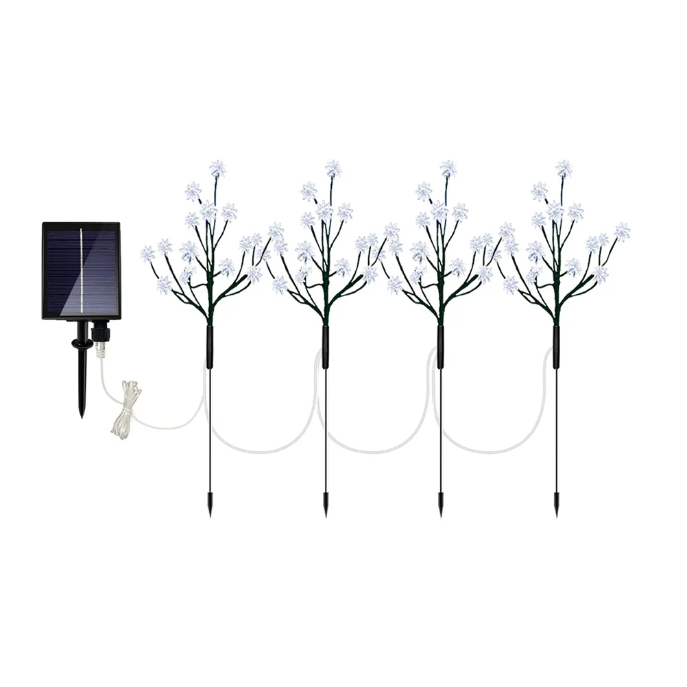 

1 Set Decorative Solar Garden Flower Light Outdoor Tree Light Ornament