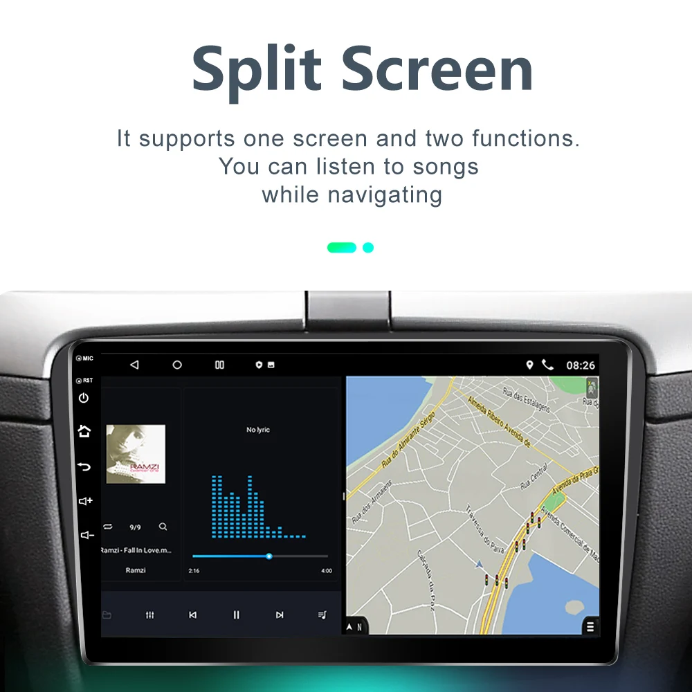 Универсальный Автомобильный мультимедийный видеоплеер стерео-система на Android с