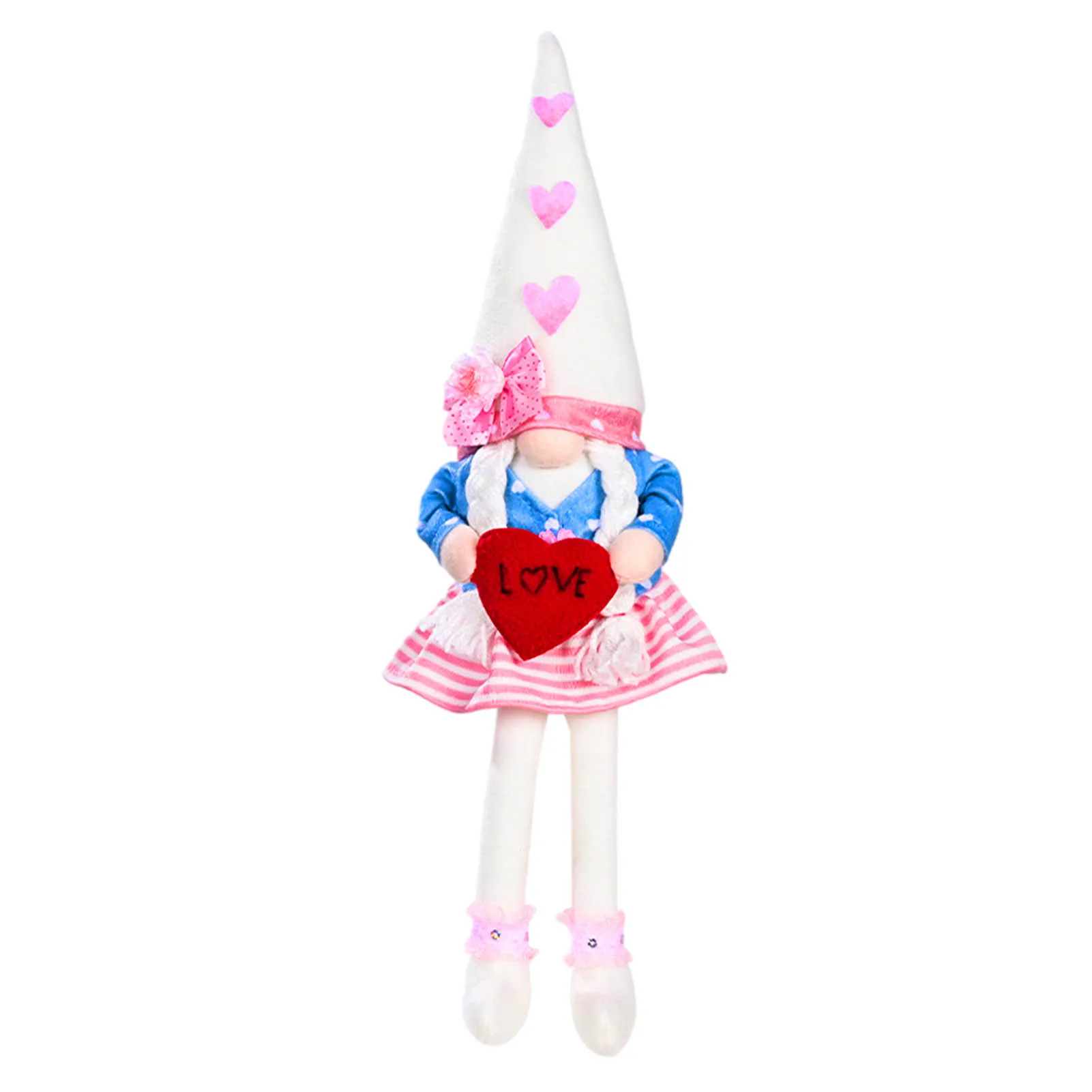 

Valentines Day Gnome Plush Doll Cute Doll Valentine's Day Decorations Handmake Swedish Tomte Stuffed Gnomes For Valentine's Day