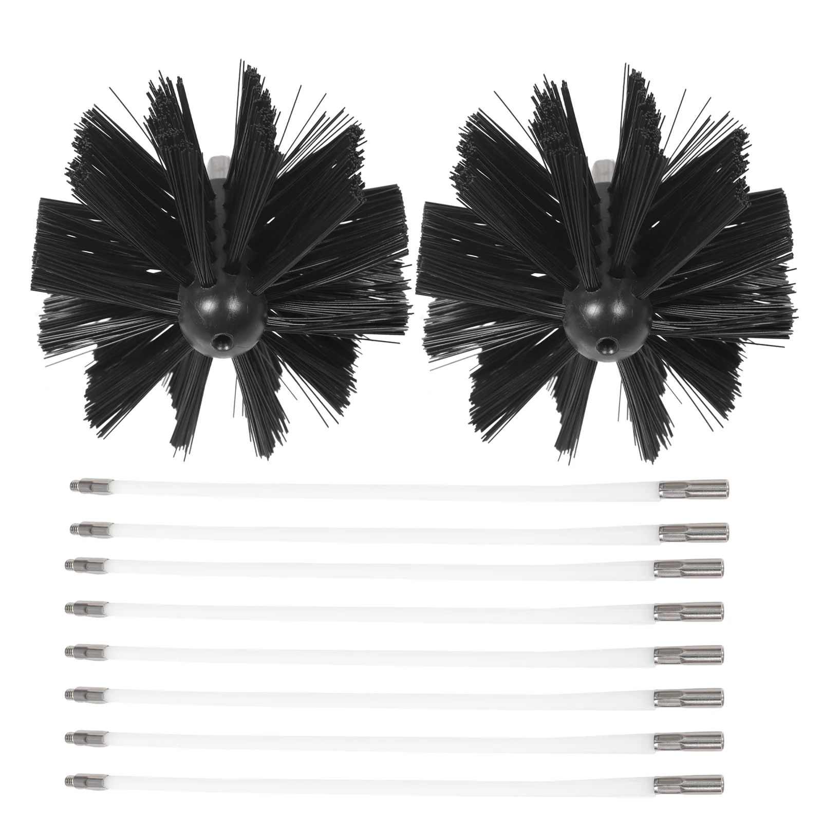 

Chimney Sweeping Brushes Cleaning Supplies Tools Air Duct Long Handle Kit Dryer Vent Washing Fireplace