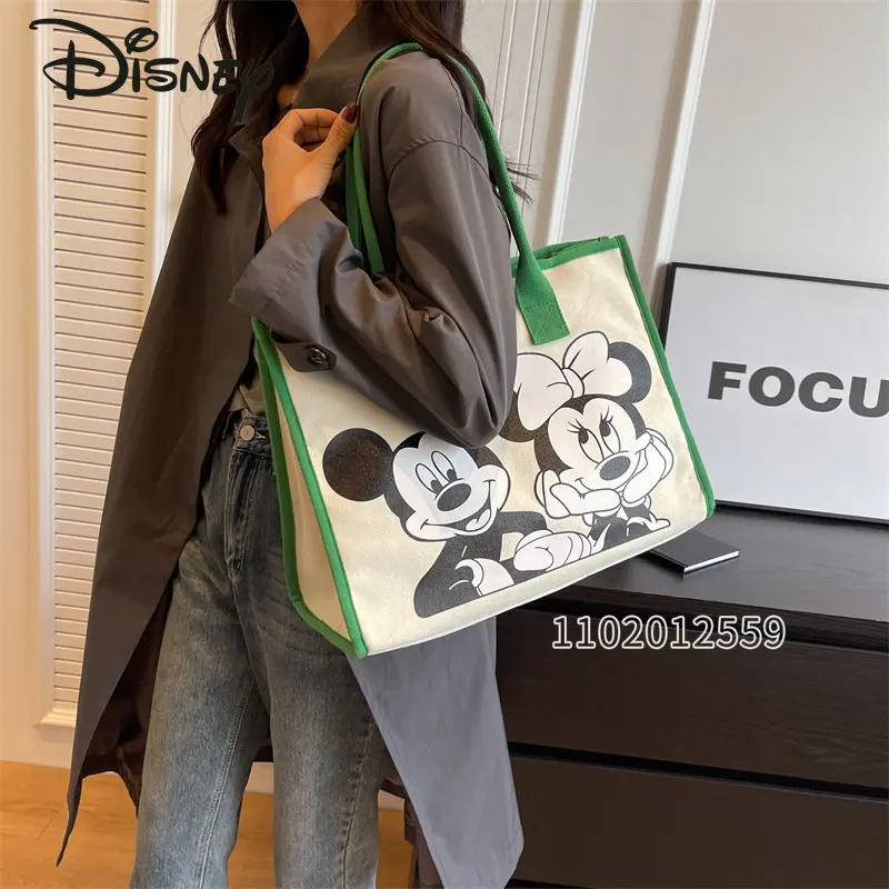 Disney Mickey New Women's Handbag Luxury Brand Women's Bag Large Capacity Tote Bag Cartoon Fashion High Quality Shoulder Bag
