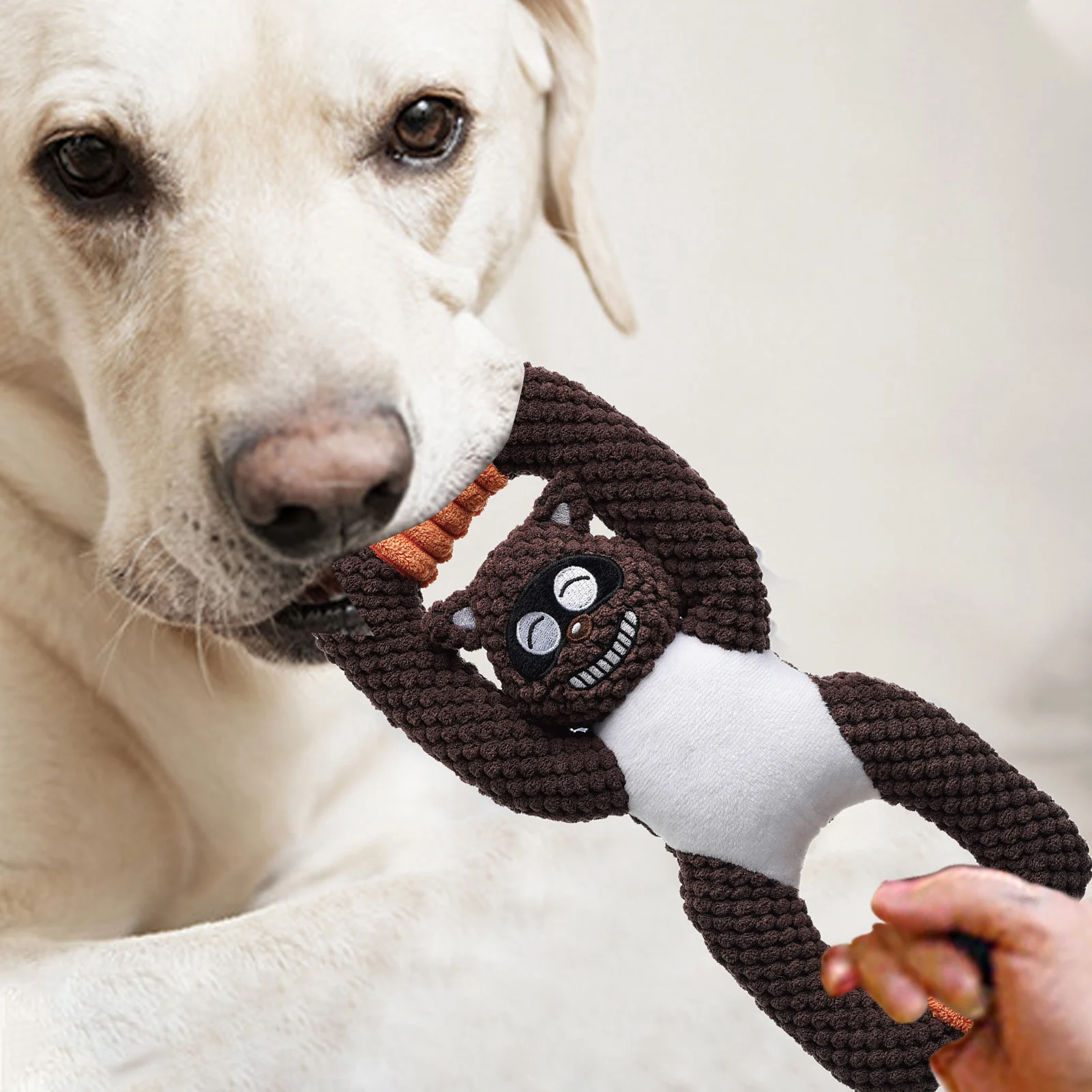 

Игрушка-пищалка для собак, веревка для собак, игрушка-панда, цивета, игрушка-орангутан, Интерактивная Боевая игрушка, собака