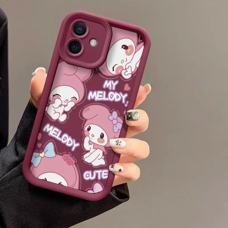 Cartoon Sanrio Kuromi My Melody Phone Case for OnePlus 10R 11 Nord 2 3 CE2 CE3 CE4 Lite 5G ACE2 ACE3 4G Soft Silicon TPU Covers
