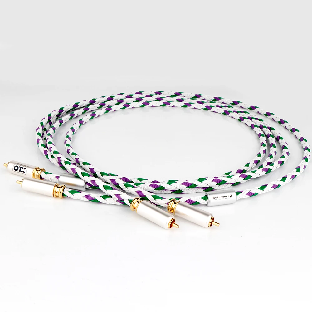

Pair XLO Reference 3 R3-1 hifi audio cable RCA to RCA interconnect cable with Gold plated RCA Plug HiFi extension cord
