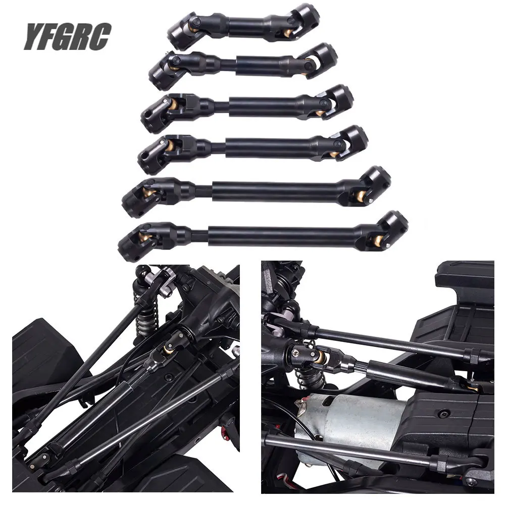 

1/8 1/10 RC Crawler Car CNC Metal Internal Spline Drive Shaft 60MM-121MM for Axial SCX10 Traxxas TRX4 D90 Capra CC01 YK4102 HSP