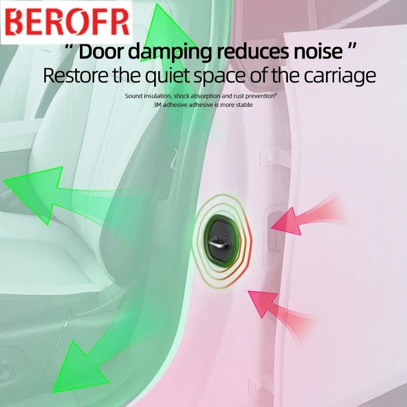 4 шт. демпфирующая подушка для двери автомобиля силиконовая пряжка дверного