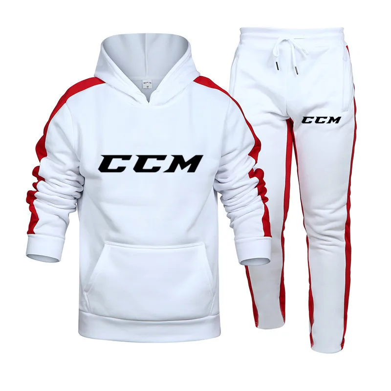 

2021 New Men's Autumn And Winter Brand Sets Hedging Hoodie + Pants Two Pieces Of Casual Sportswear Sports Fitness Clothing