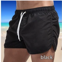 breathable quick dry mens casual beach shorts summer swimming trunks adjustable strap boxer briefs soccer tennis training short