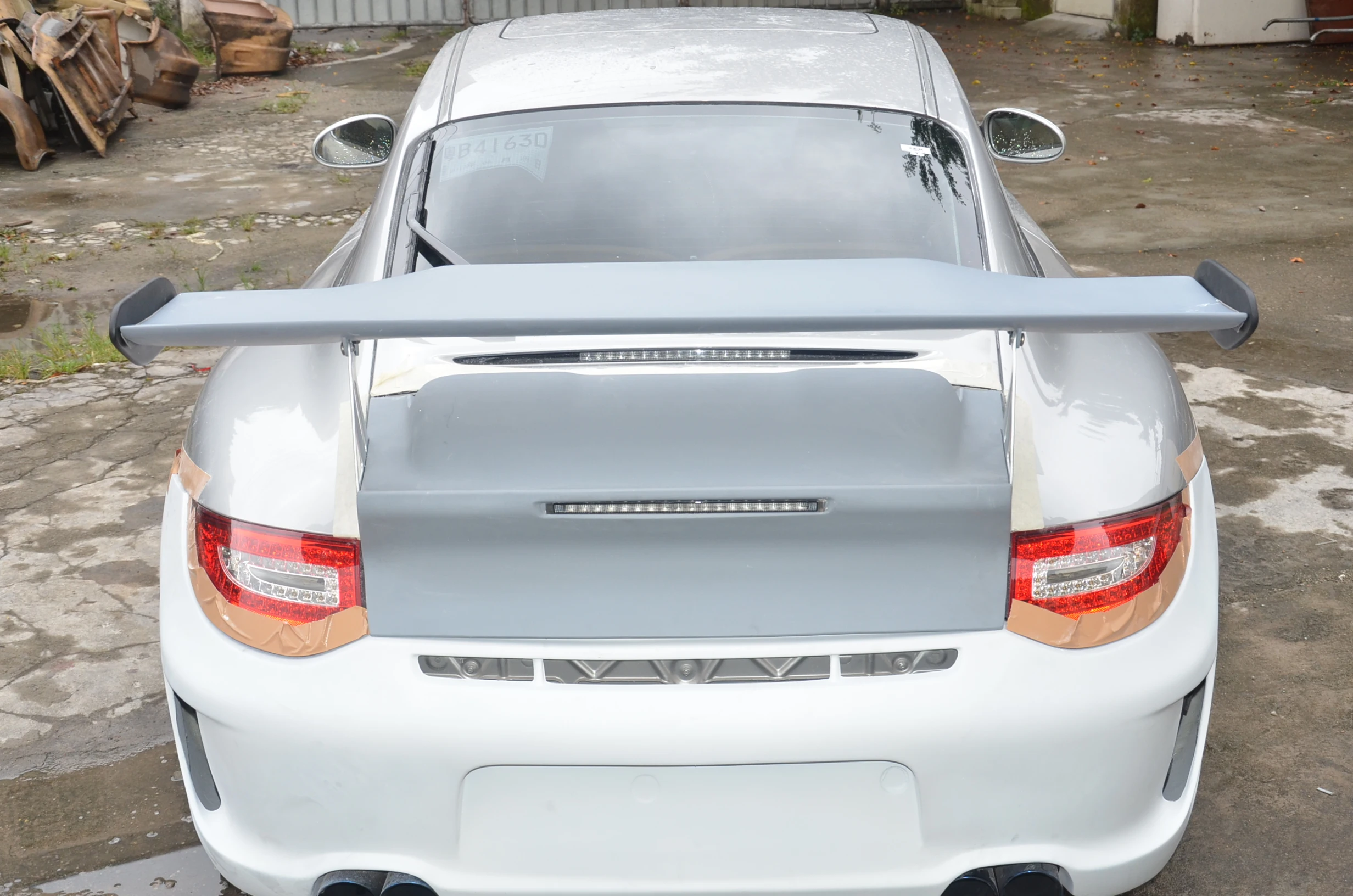 GT3-RS спойлер заднего багажника крыла для Porsche 997 GT3 RS задний Decklid