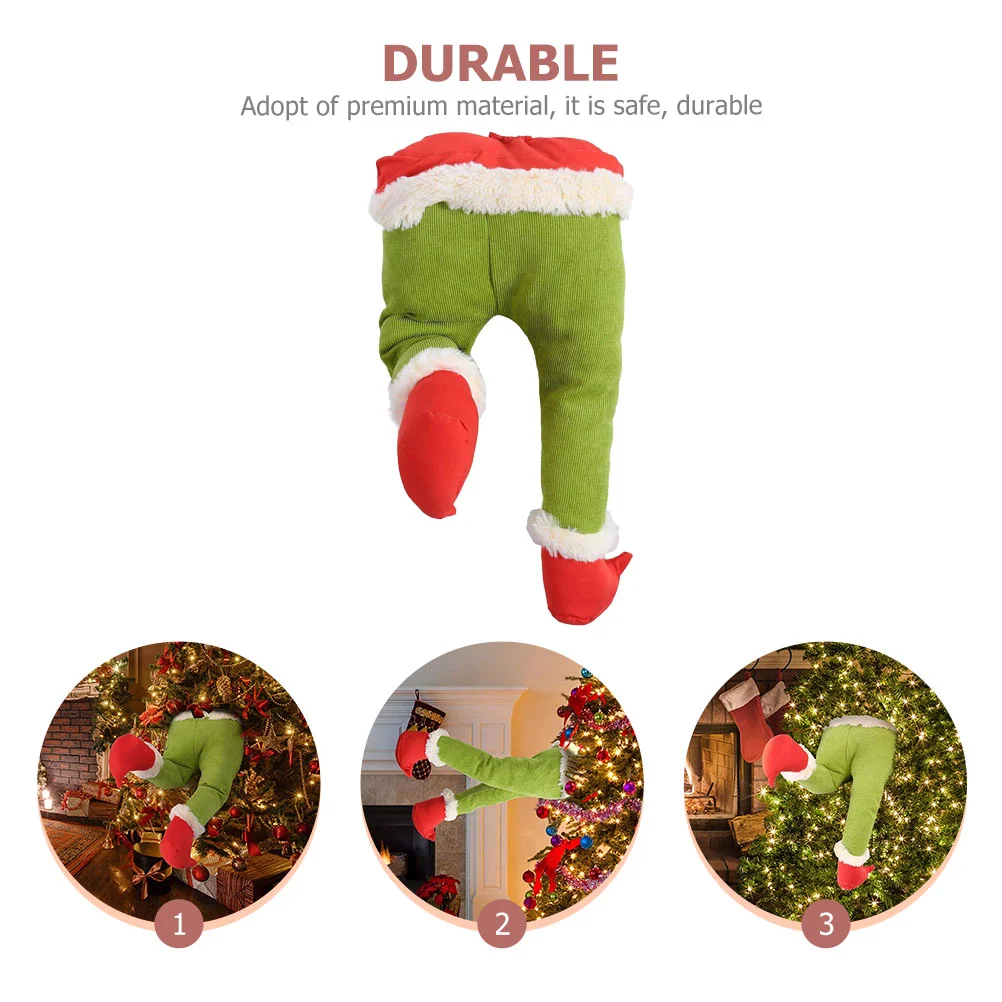 Ножки эльфа для автомобиля рождественские украшения венок рождественской