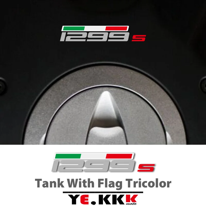 

1 Sticker For DUCATI 1299 SP EVO Panigale S Monster Tank Flag Tricolor Sticker Decal Customization