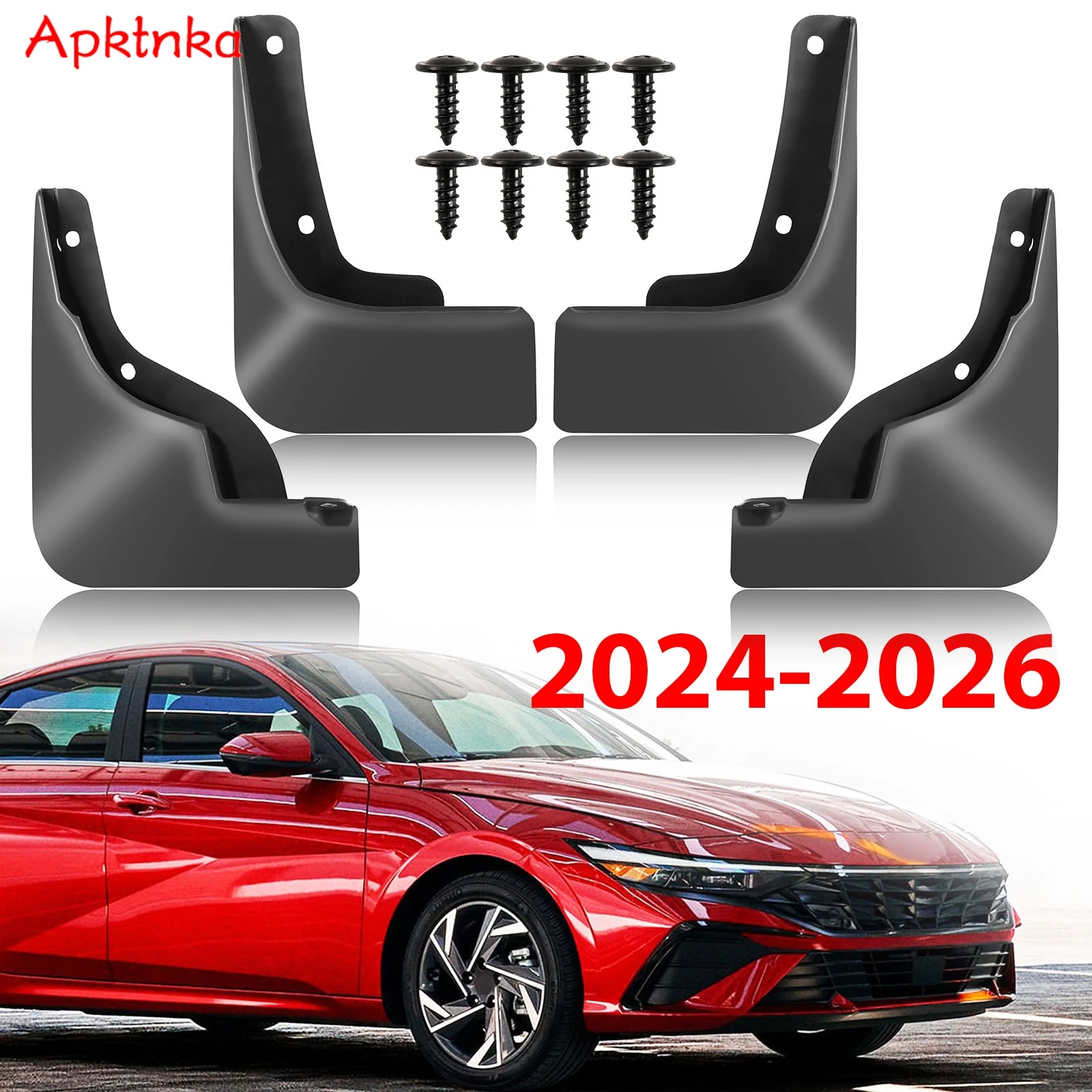 

Набор из 4 шт. для Hyundai Elantra Avante i30 4-дверный седан 2024 2025 2026 крылья брызговики брызговики автомобильные аксессуары