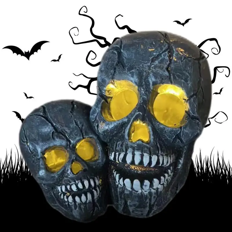 

Halloween Skull Lights Gothic Halloween Lamp Decor Spooky Goth Room Decor Skeleton Lamp Game Room Party Halloween Yard Party