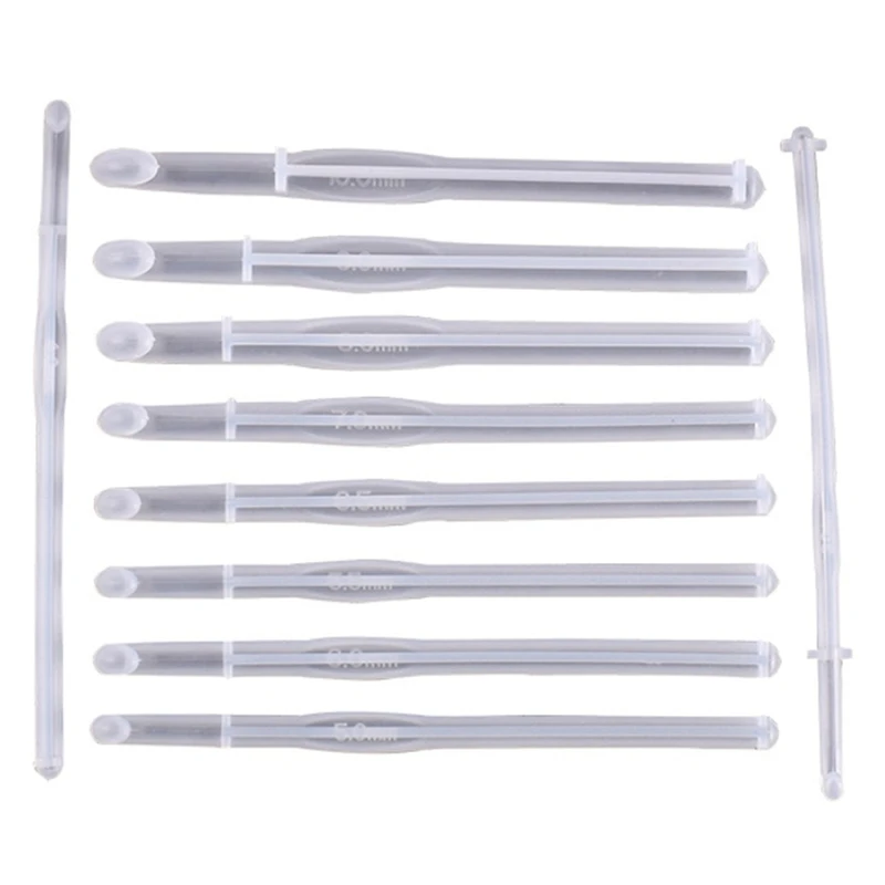 

Силиконовые формы для вязальных крючков, формы для литья спиц, формы для вязальных крючков 3-10 мм для рукоделия