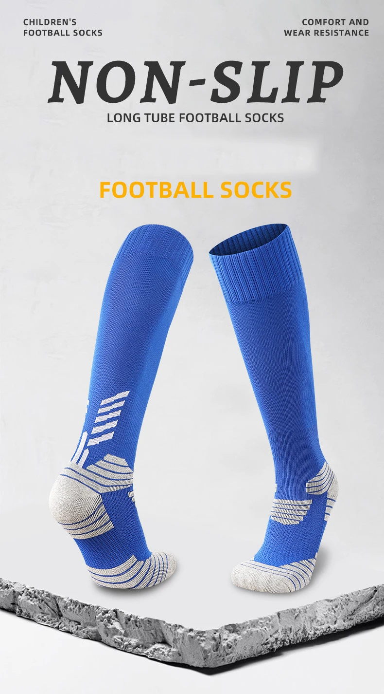 Football Stockings Male Boys Girls Men Women Practical anti-skid thigh-high Children With Thick Towels Sport Socks Soccer Socks