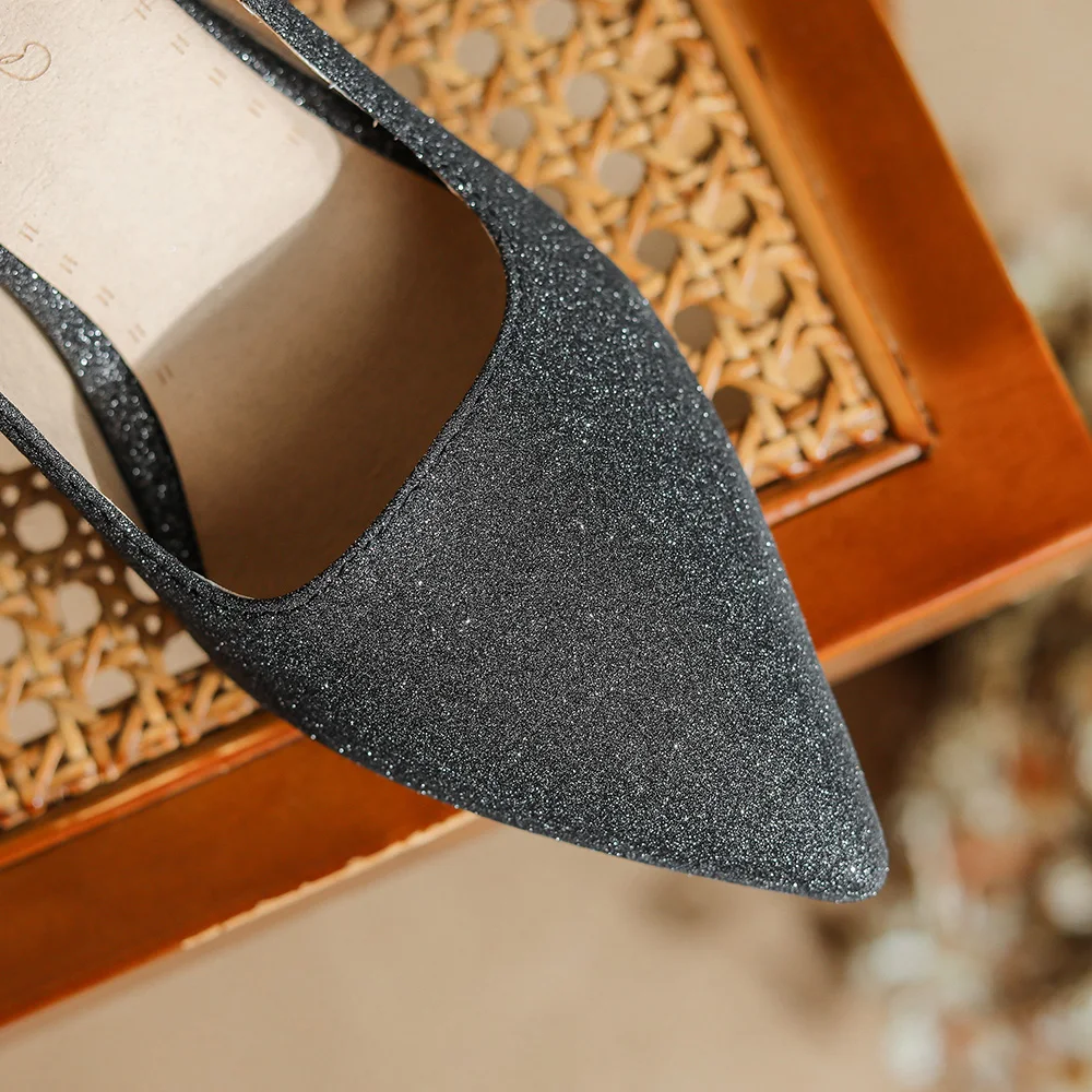 2023 New Glamour Gold Silver Women Wedding Pumps Hot High Thin Heels Bridal Lady Shoes Plus Small Big Size 10 33 43 45