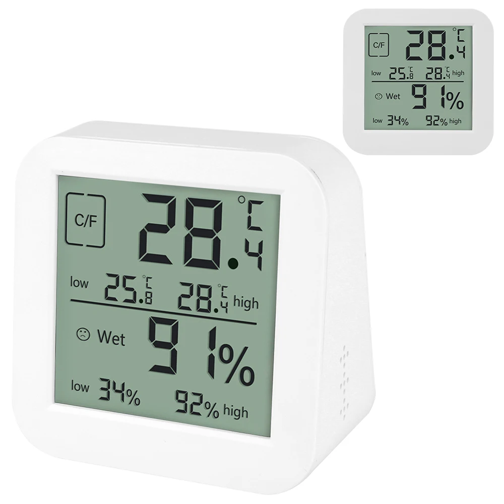 Многофункциональные настольные часы с сенсорным экраном гигротермограф двумя