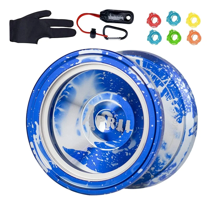 

MAGICYOYO M002 Professional Yoyo Stainless Steel T-Shaped Bearing Metal Ring Unresponsive Yo-Yo With Glove,Holster,Yoyo Strings