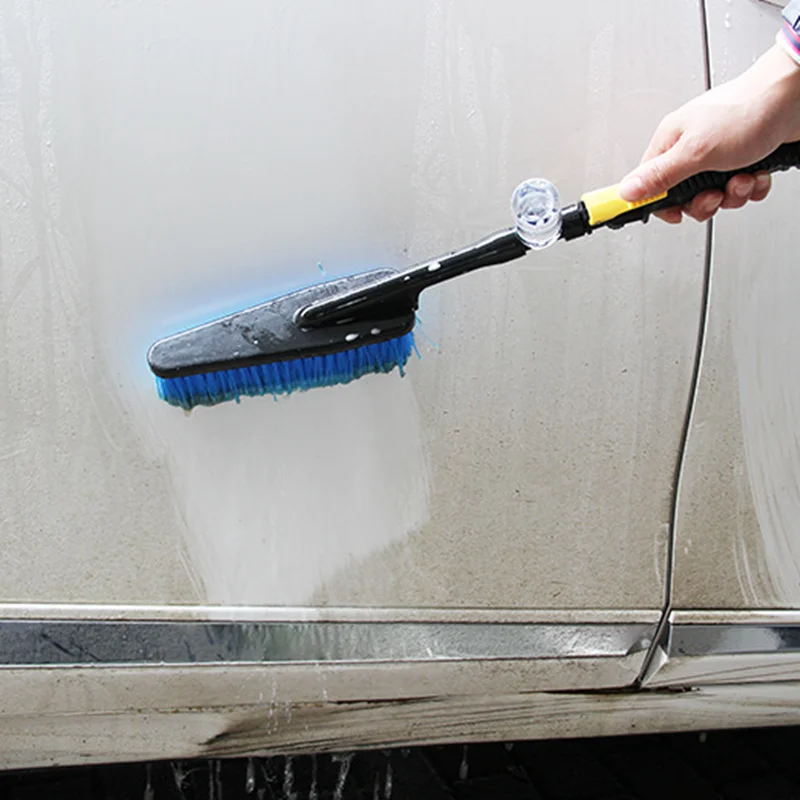 

Telescopic Soft Hair Long Handle Car Wash Brush Water Spray Tire Cleaning Tool Body Window Glass Cleaning Brush Car Tools 2023