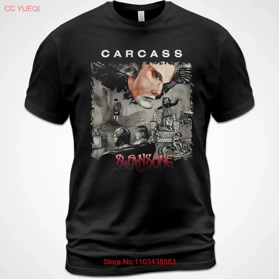 Хлопковая футболка унисекс Swansong музыкальная рубашка в виде каркаса Билл руль