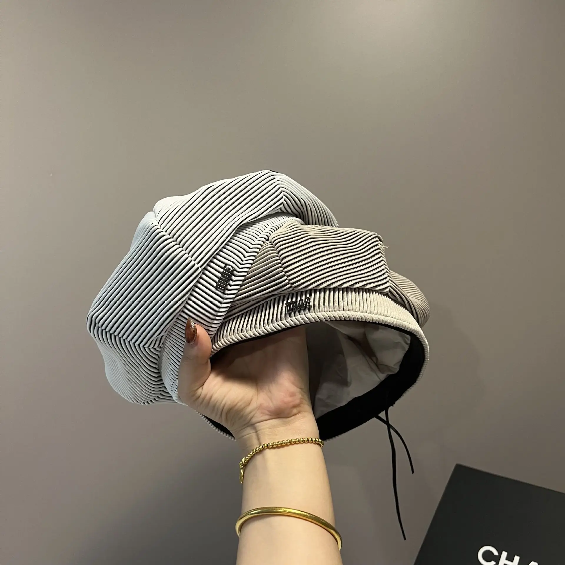 

Берет художника в стиле ранней осени, в полоску, в стиле ретро, Харадзюку