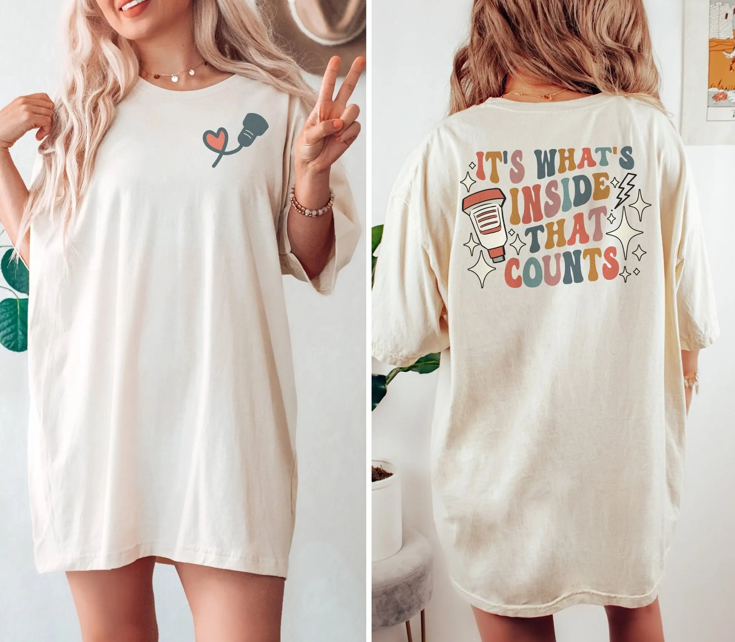 Футболка в стиле ретро с ультразвуковой техникой дизайн крутой спиной Sonographer