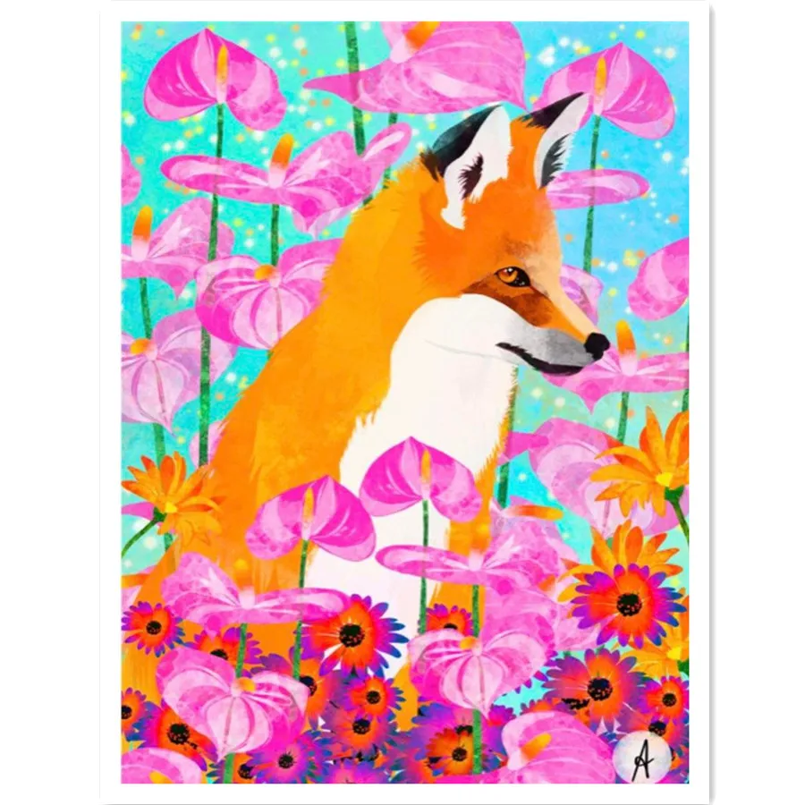 

Frameless Painting By Numbers colorful fox Handpainted Kits Canvas Drawing Acrylic Paints Wall Artwork Home