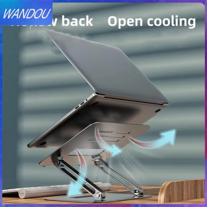 

Dissipate Heat Notebook Stand Base Universal Foldable Tablet Holder Riser Bracket Laptop Stand Aluminum Alloy Portable