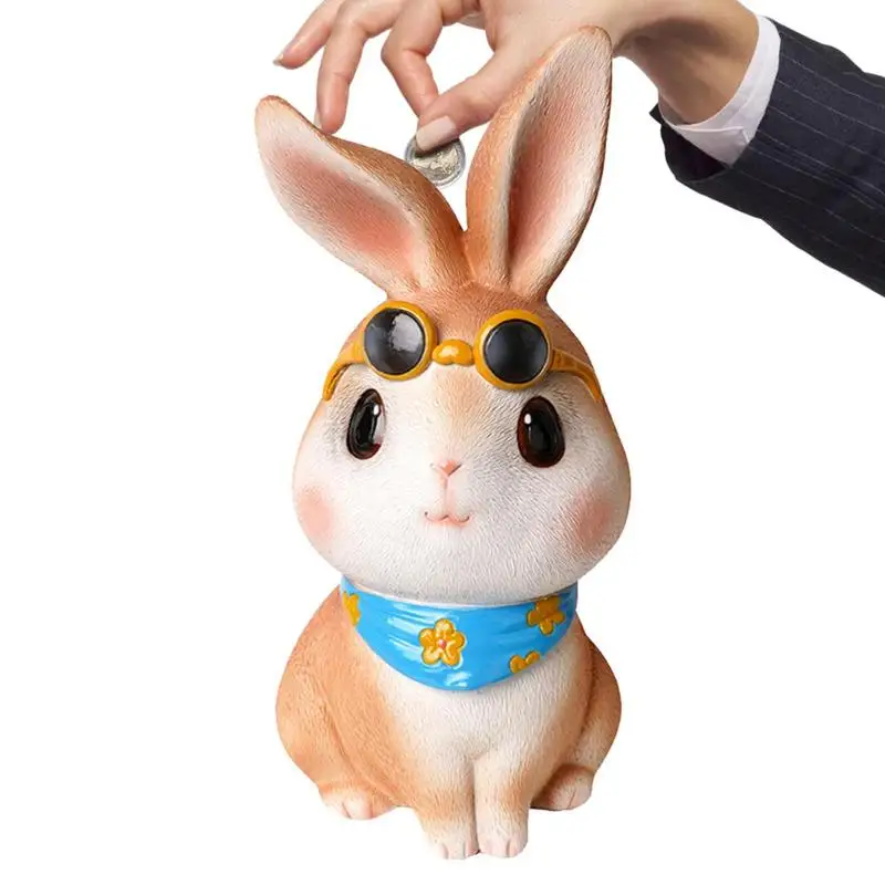 

Копилка для детей, Противоударная Копилка в виде кролика, копилка для первых монет, милые копилки, Рождественский подарок на день рождения д...