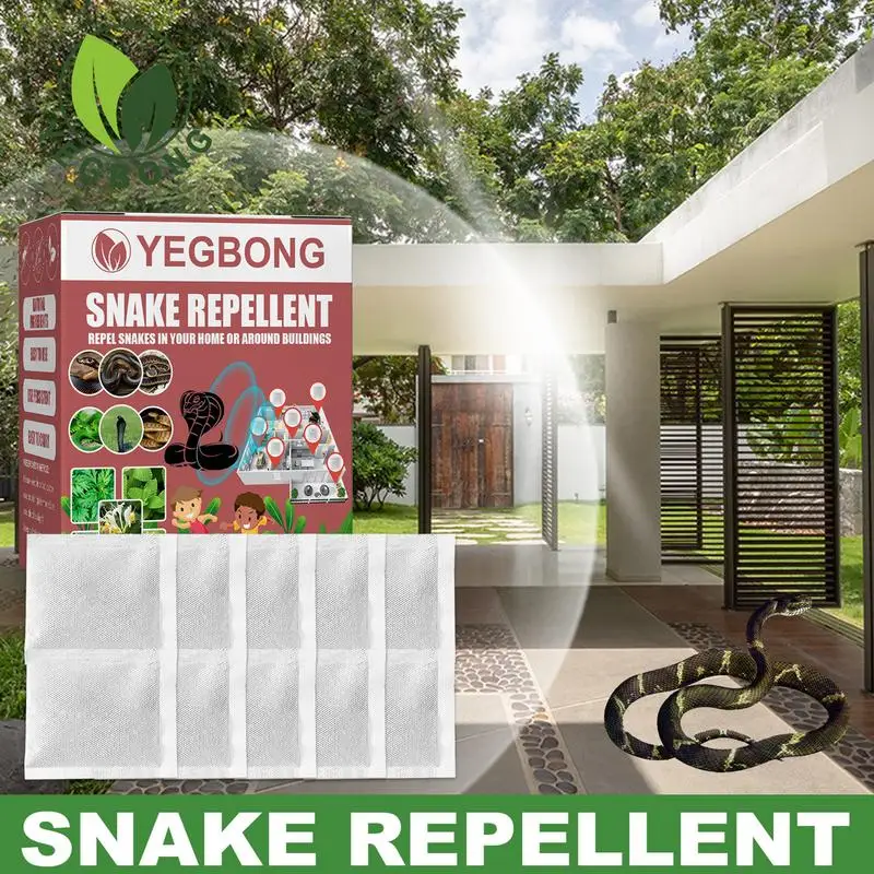 

10pcs Snake Repellents Snake Away Repelling Bags For Garden Yard Home Safe Around Children Plants DeterentPest Control Tool