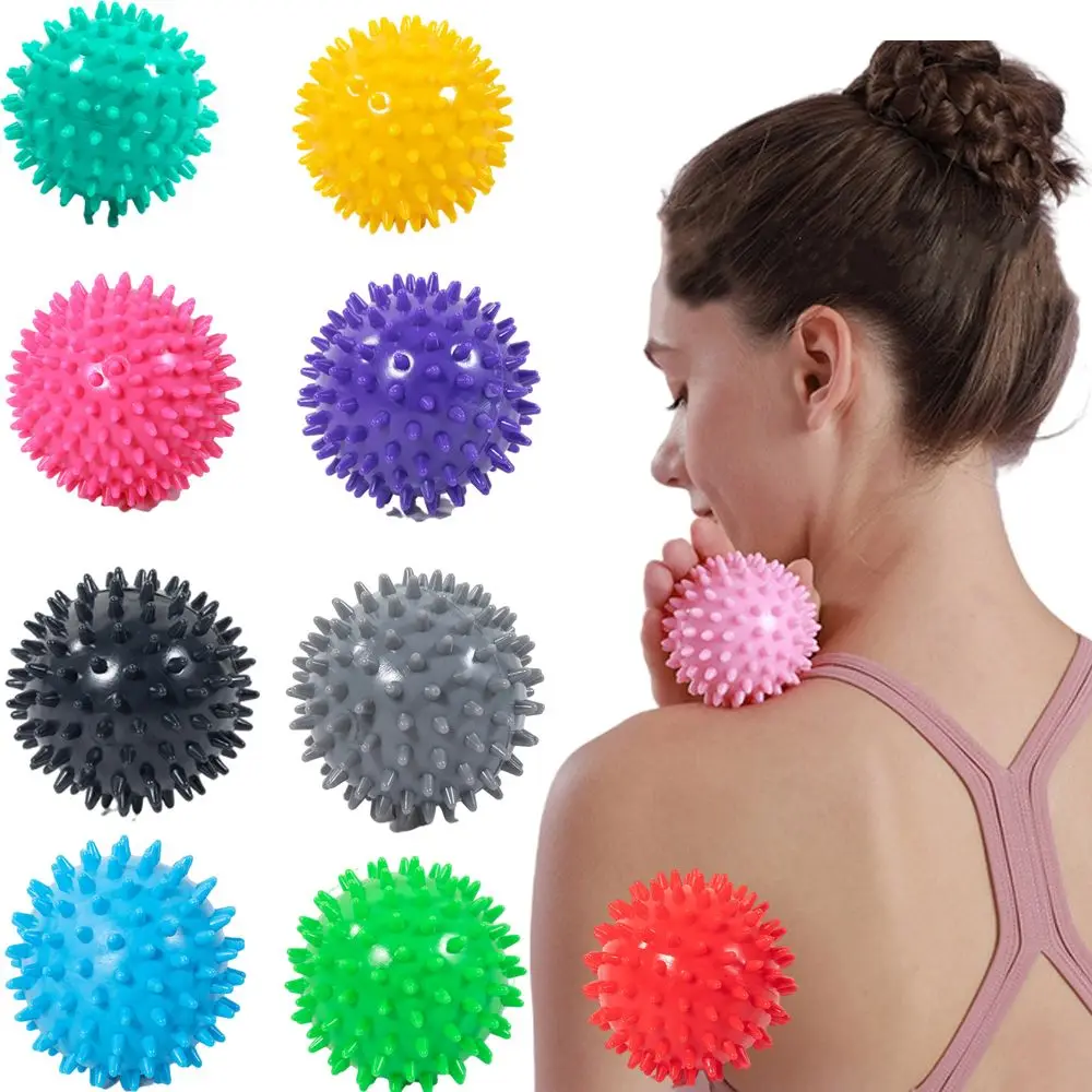 

Durable PVC Spiky Massage Ball Trigger Point Sport Fitness Hand Foot Pain Relief Plantar Fasciitis Reliever Hedgehog 7cm Balls