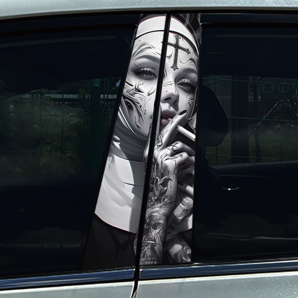 Готические наклейки на автомобиль монахини авто B-стойка центральная колонна
