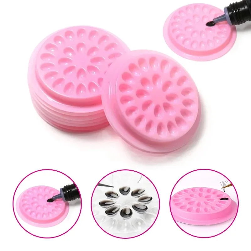 

10 шт., пластиковые поддоны для клея в форме цветка