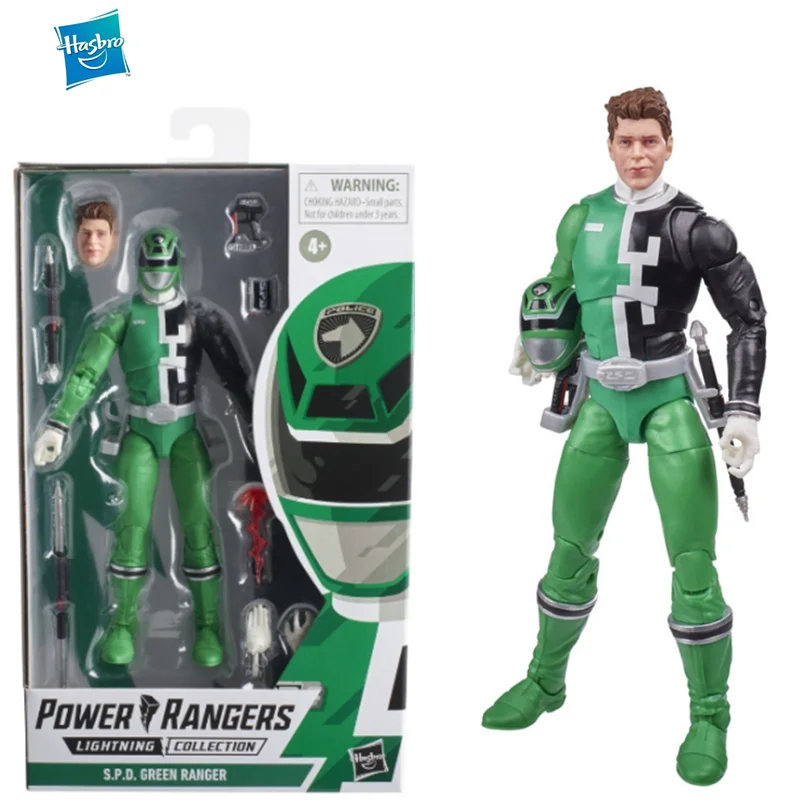

Оригинальный Hasbro Power ranger Lightning Collection S.P.D. Фигурка зеленого рейнджера, 6 дюймов, коллекционная игрушка